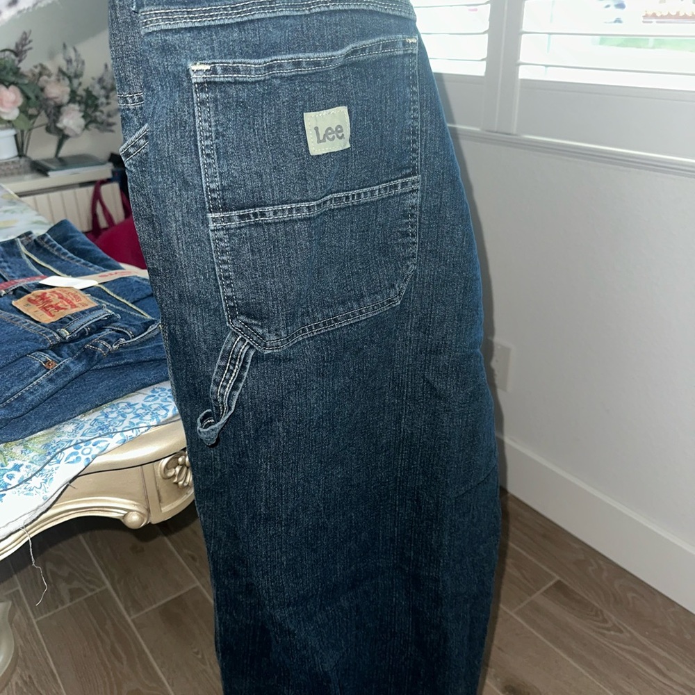 Lee Men's Dark Blue Relaxed Jeans